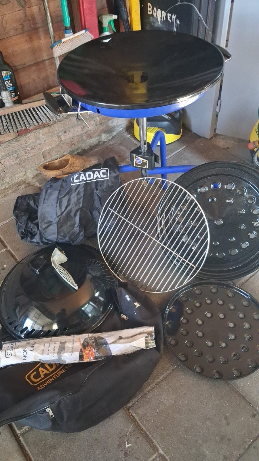 Skottelbraai, gebruikt, compleet!, Caravans en Kamperen, Caravan accessoires, Gebruikt, Ophalen