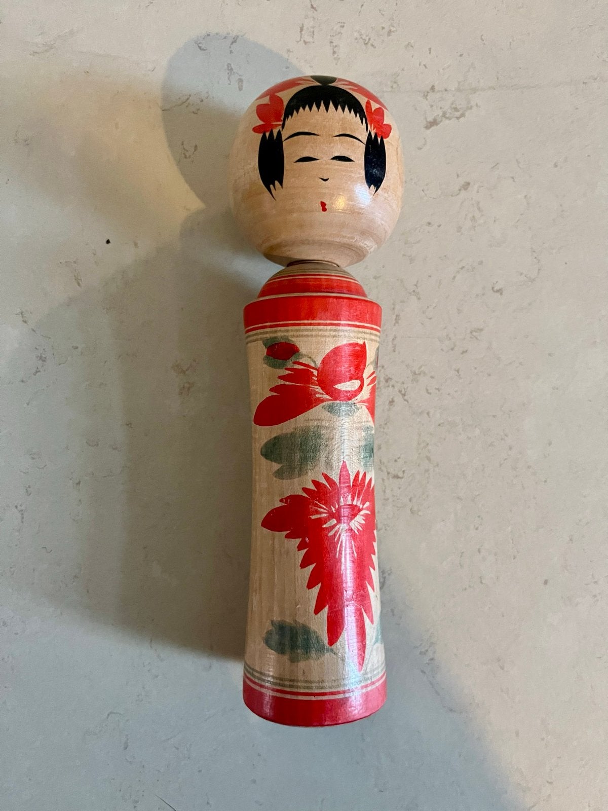 Vintage Japanse Kokeshi Pop - Handgeschilderd Hout, Ophalen of Verzenden, Gebruikt, Pop