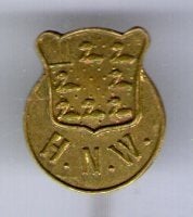 H.N.W. koper wapen schild speldje ( W_169), Verzenden, Nieuw, Stad of Land, Speldje of Pin
