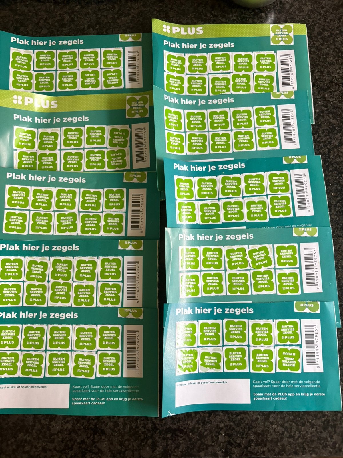 10 Plus spaarkaarten voor Mepal buiten servies, Verzamelen, Plus, Verzenden