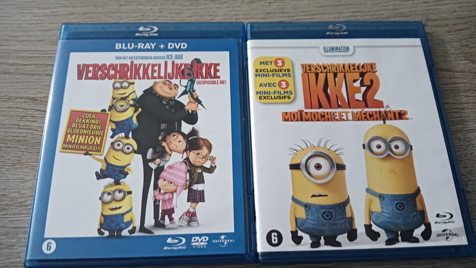 Verschrikkelijke Ikke 1 en 2 bluray NL, Ophalen of Verzenden, Zo goed als nieuw, Tekenfilms en Animatie