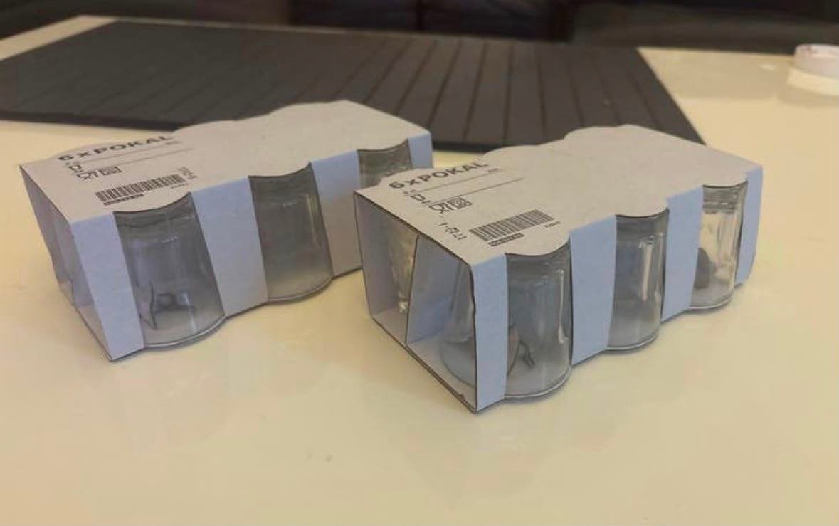 IKEA POKAL glaasjes - 2x 6 stuks (nieuw in verpakking), Ophalen, IKEA, Nieuw, Glas
