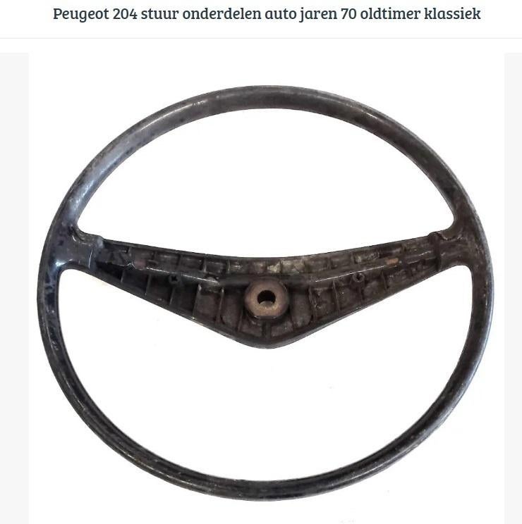 Peugeot 204 stuur onderdelen auto jaren 70 oldtimer klassiek, Ophalen of Verzenden, Gebruikt