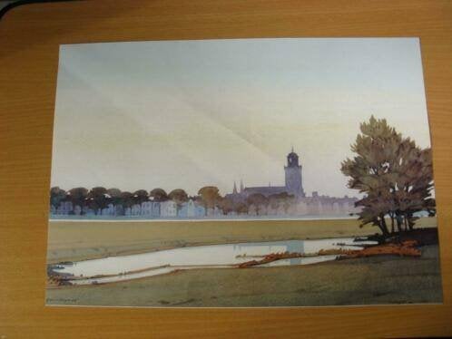 Deventer Mooie prent van afmeting 42X30 cm, Ophalen of Verzenden, Voor 1940, Zo goed als nieuw, Overige onderwerpen