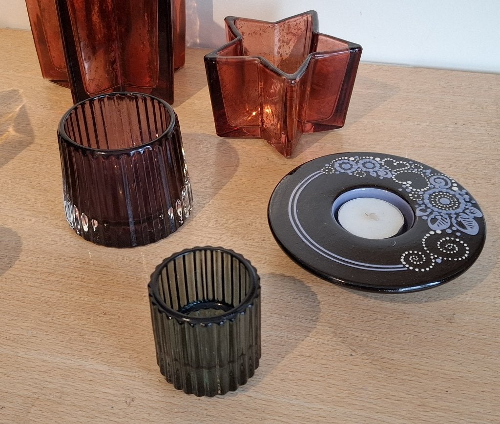 verzameling waxinelicht houders, Overige materialen, Overige kleuren, Ophalen of Verzenden, Zo goed als nieuw