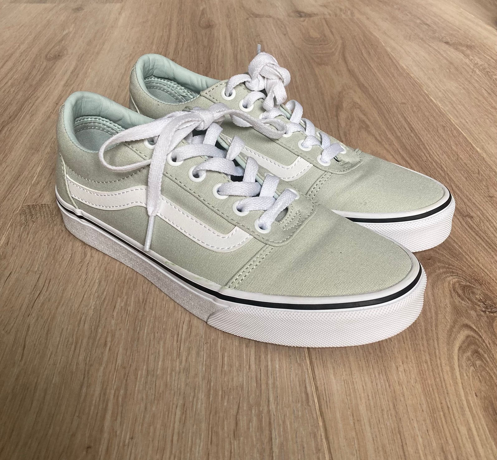 Vans pastel groen maat 38, Kleding | Dames, Schoenen, Ophalen of Verzenden, Groen, Sneakers of Gympen, Zo goed als nieuw