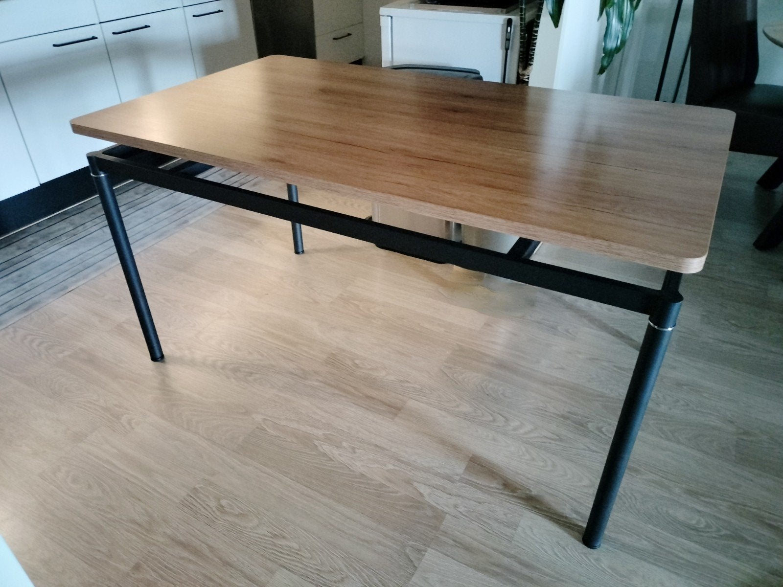 [en.casa] Eettafel Hemnes 140x80x75 cm, Ophalen, 50 tot 100 cm, Zo goed als nieuw, 150 tot 200 cm