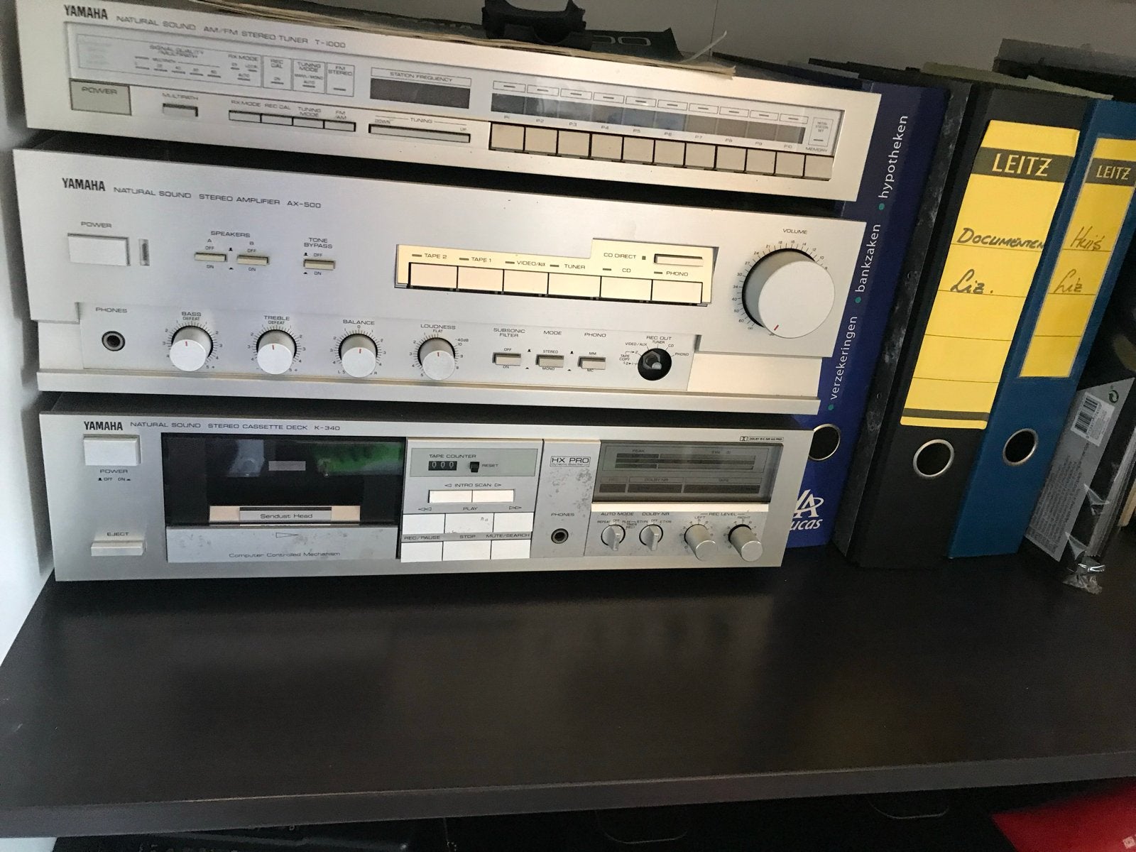 Yamaha Stereo Set: Tuner, Versterker, Cassettedeck (Vintage), Overige merken, Gebruikt, Cassettedeck, Losse componenten