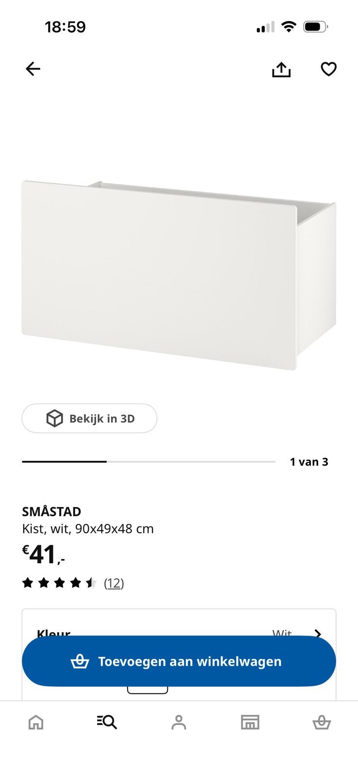 Smastad la, Minder dan 90 cm, Minder dan 75 cm, 50 tot 70 cm, Ophalen of Verzenden