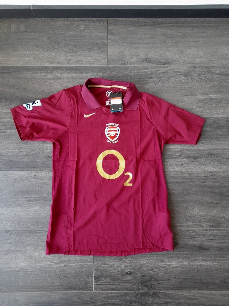 Arsenal shirt 2005 2006 retro vintage Maat M, Sport en Fitness, Voetbal, Verzenden, Nieuw, Shirt