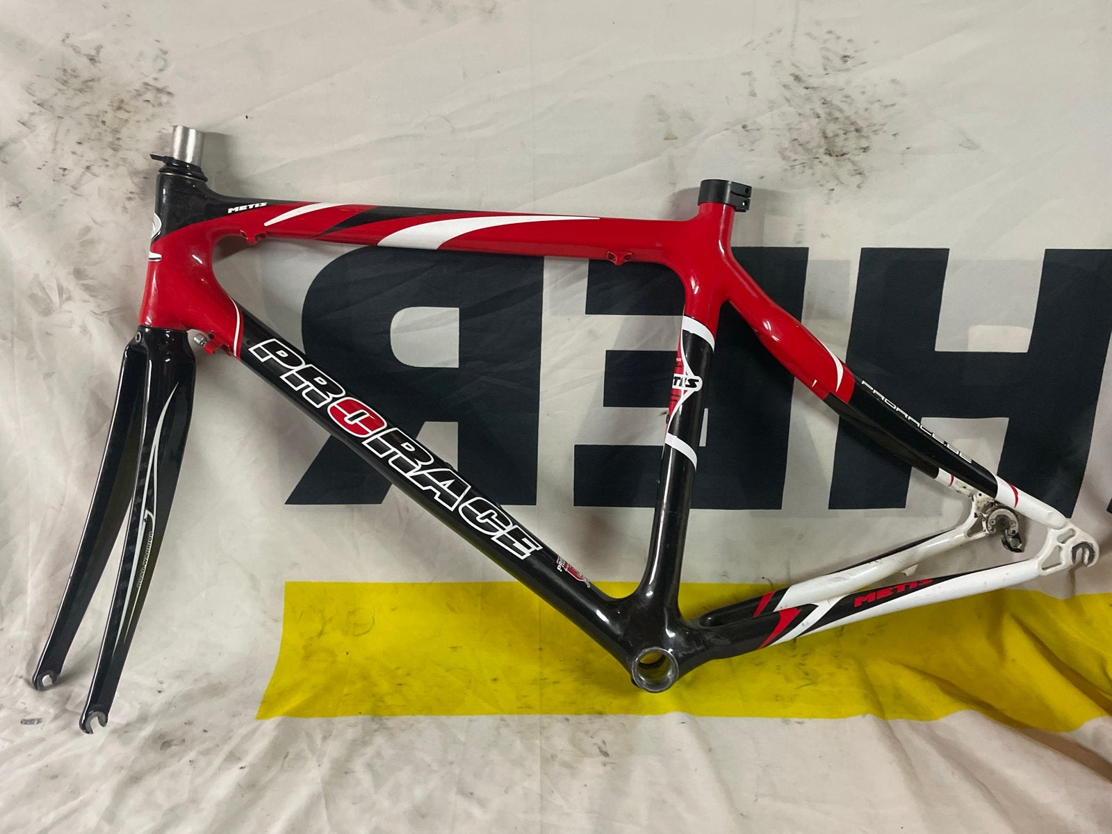 ProRace Metis Carbon Racefiets 48ct Frame met Voorvork, Frame, Gebruikt, Verzenden, Racefiets