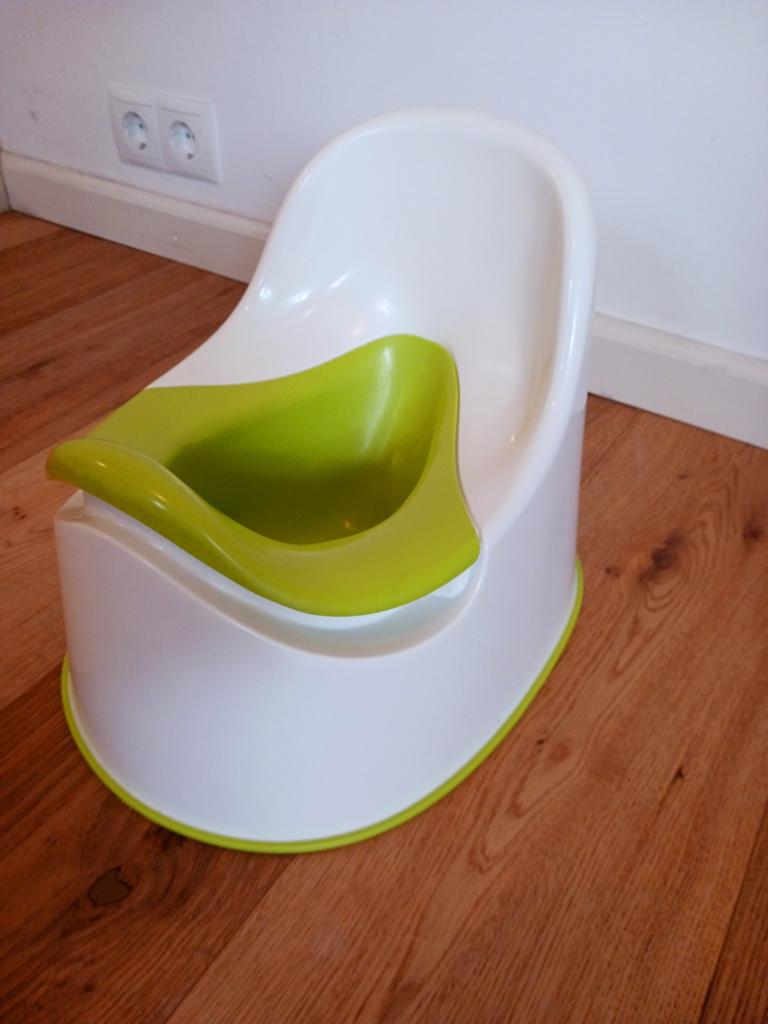 IKEA Potje Lockig wit/groen kinder wc, Ophalen, Gebruikt