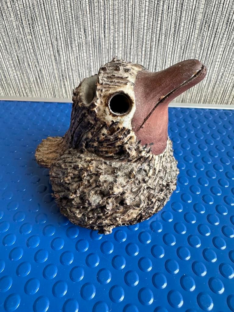 Vintage Briglin Pottery Vogel - Handgemaakte Bloemensteker, Ophalen of Verzenden