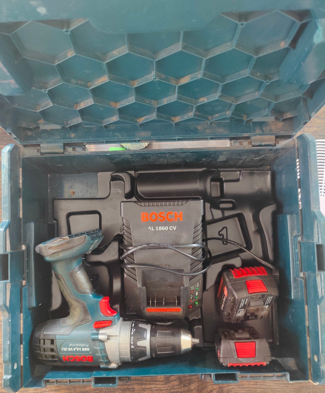Bosch GSR 14.4 VE-2LI Professional Boor- Schroefmachine, Gebruikt, Variabele snelheid, Ophalen of Verzenden, Boor- en Schroefmachine