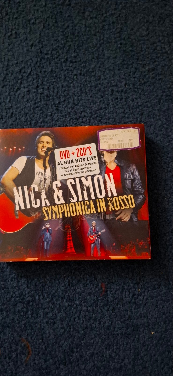 Nick & Simon - Symphonica in Rosso (DVD + 2CD's), Inclusief DVD, Ophalen of Verzenden, Zo goed als nieuw, Live-album