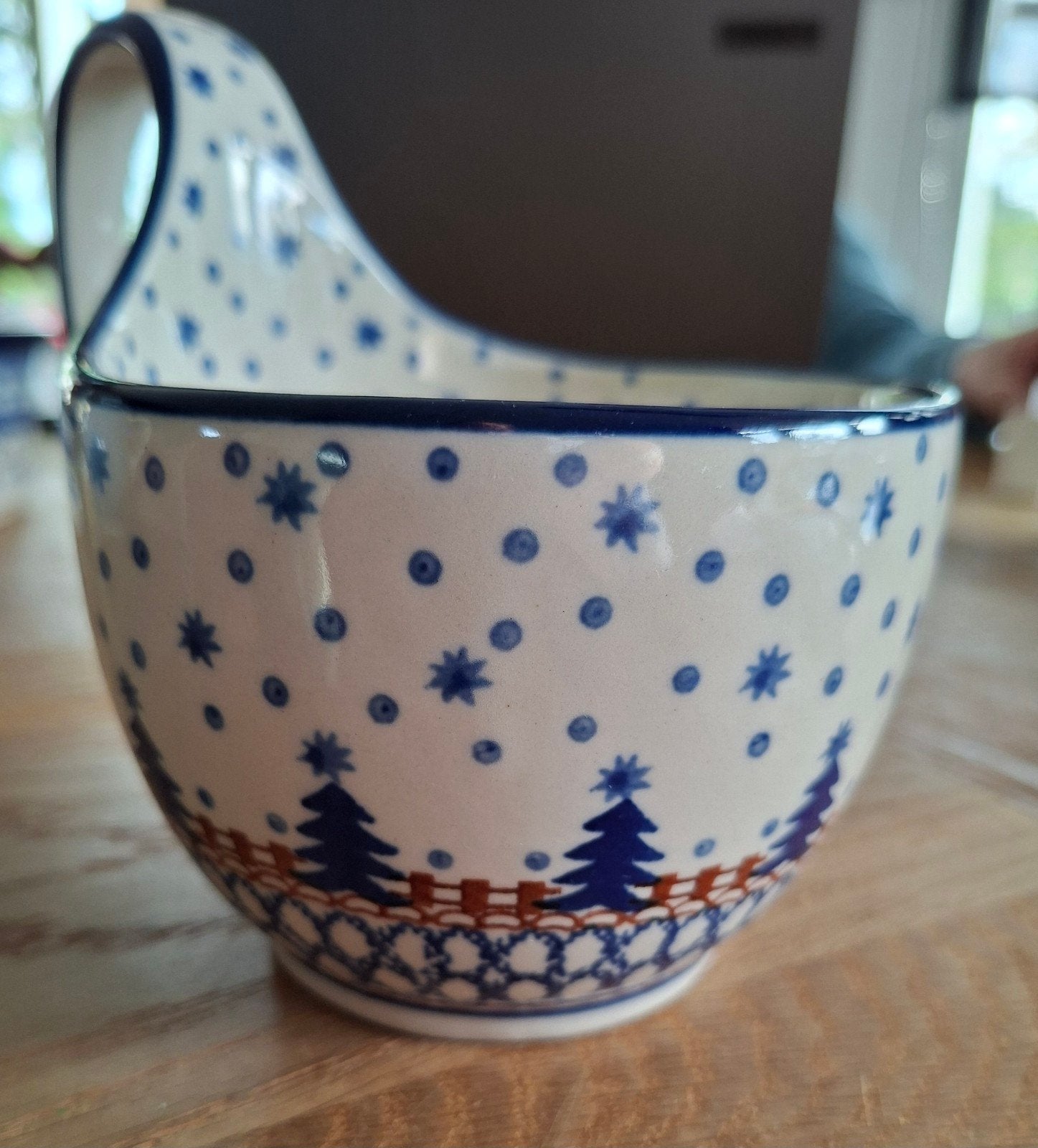 Bunzlau waterscoop - 400 ml - kerst, ., Keramiek, Ophalen of Verzenden, Zo goed als nieuw
