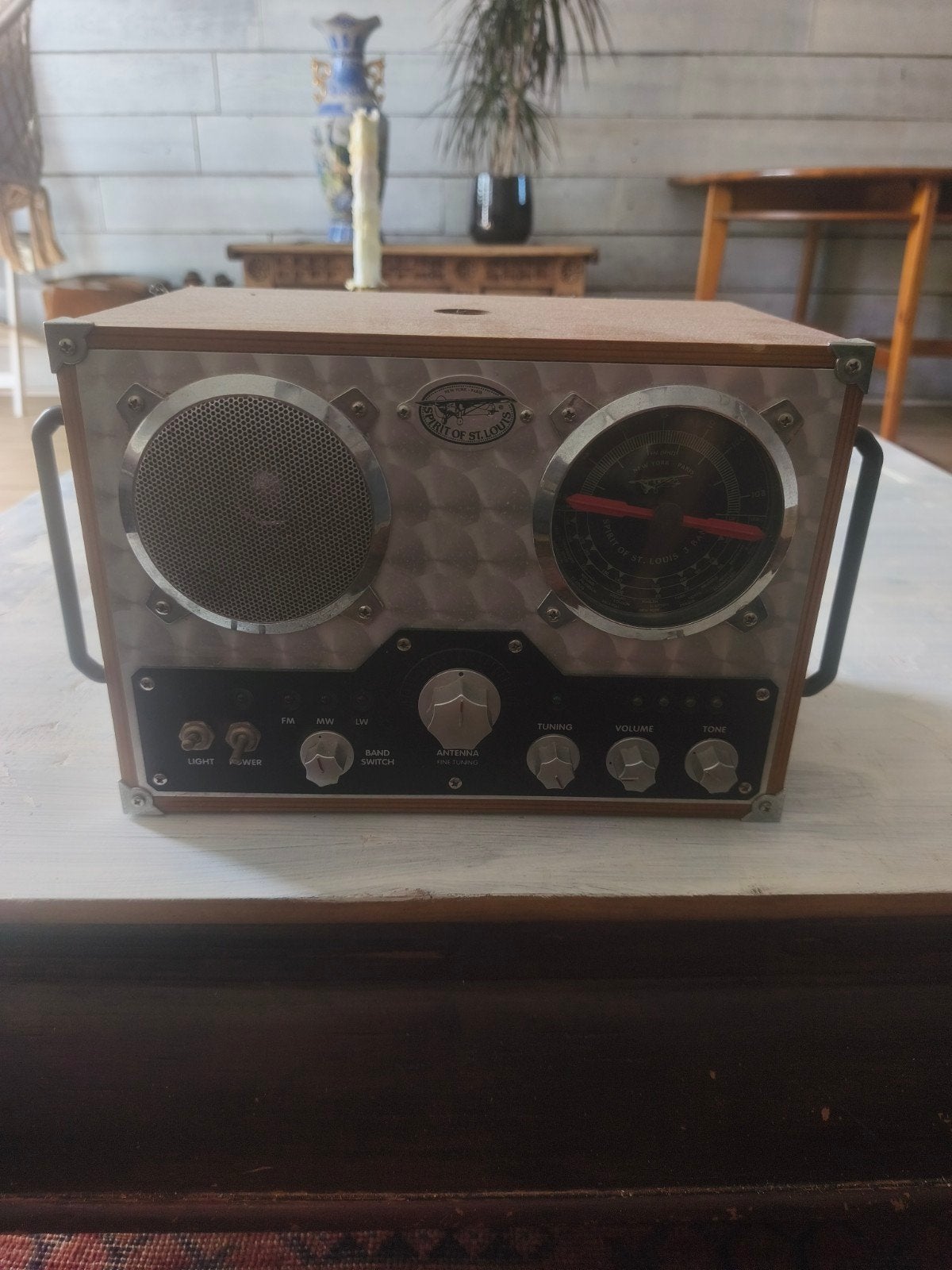 Spirit of St. Louis Field Radio - Vintage Stijl Radio, Audio, Tv en Foto, Radio's, Ophalen, Gebruikt, Radio