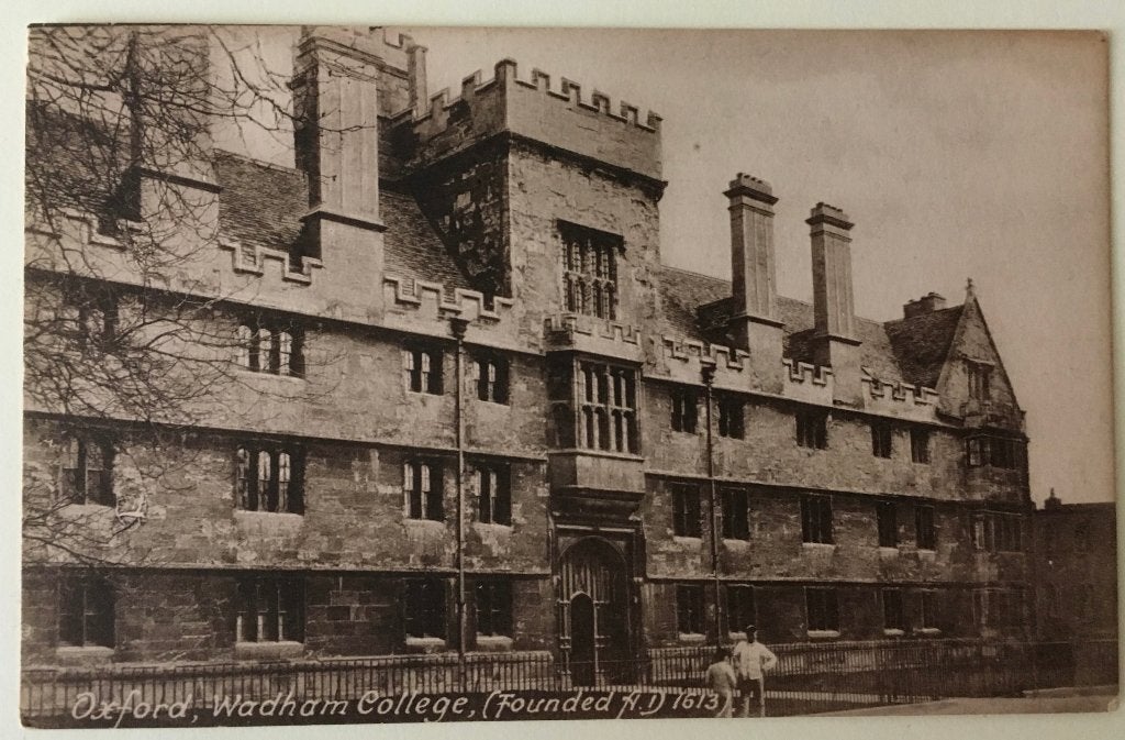 Drie Prentbriefkaarten: Oxford Colleges, Ophalen of Verzenden, Voor 1920, Ongelopen, Overige thema's