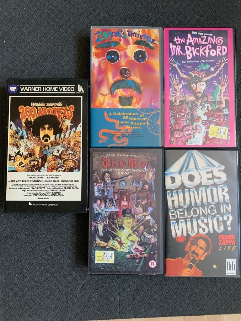 Frank Zappa Videobanden, Gebruikt, Overige formaten, Ophalen of Verzenden, Poprock
