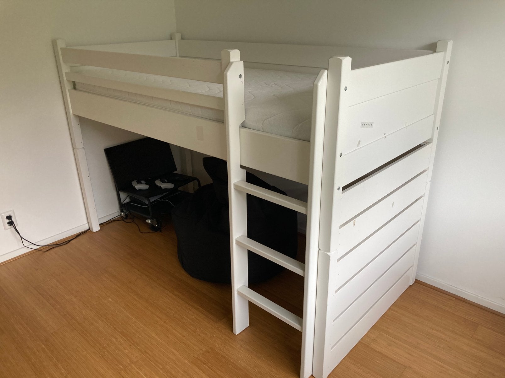 Bopita hoogslaper bed wit lifetime bed, Ophalen, Gebruikt, Hoogslaper
