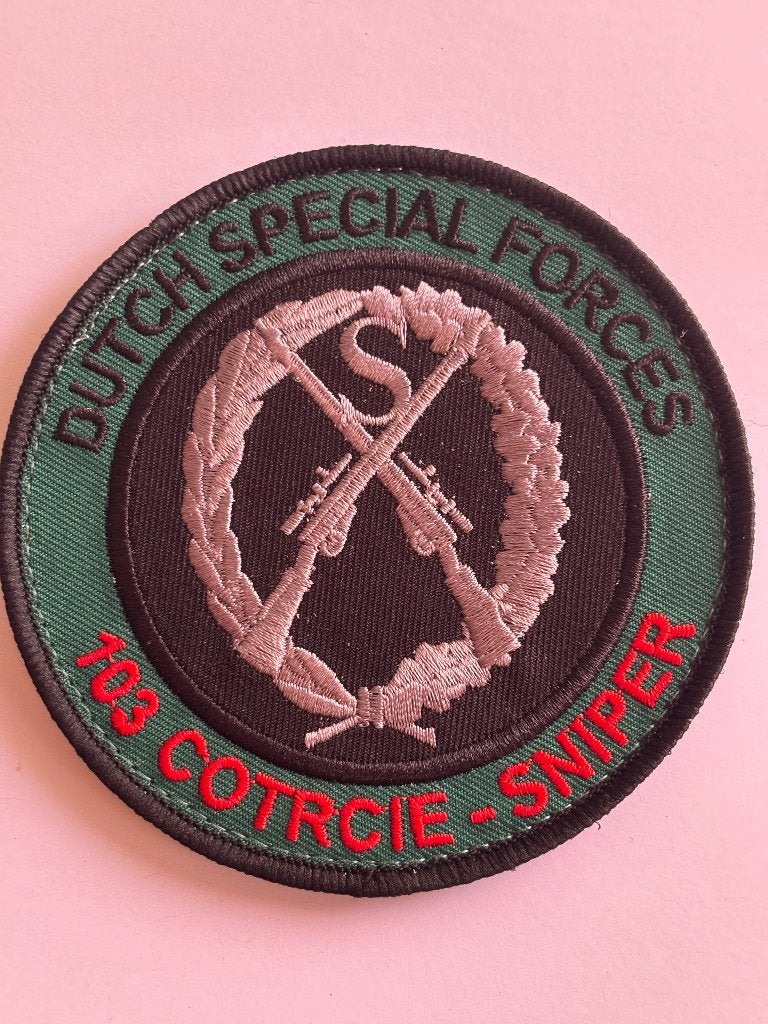 KCT sniper badge COTR CIE 103, Verzenden, Landmacht, Nederland, Kleding of Schoenen