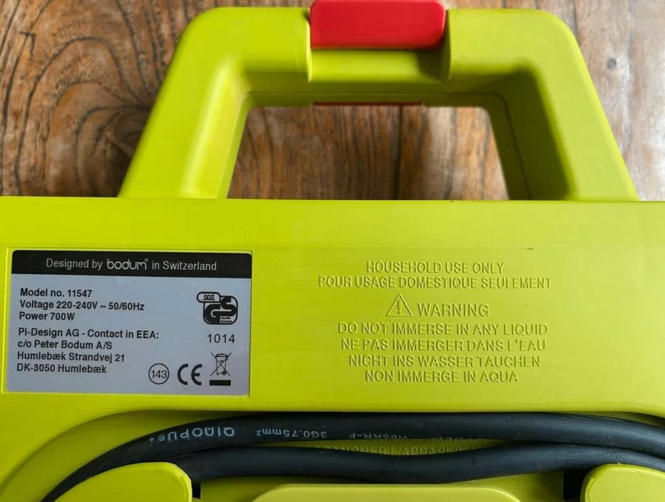 Wafel ijzer BODUM, Nieuwstaat, Ophalen of Verzenden, Zo goed als nieuw