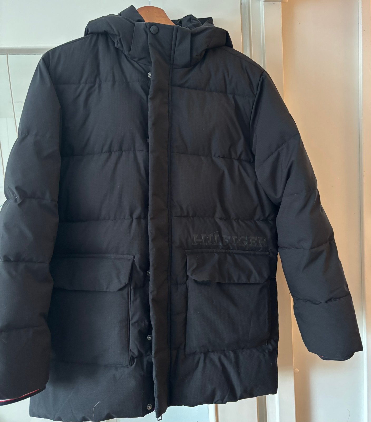 Tommy hilfiger winterjas 164, Ophalen of Verzenden, Zo goed als nieuw, Jongen, Jas