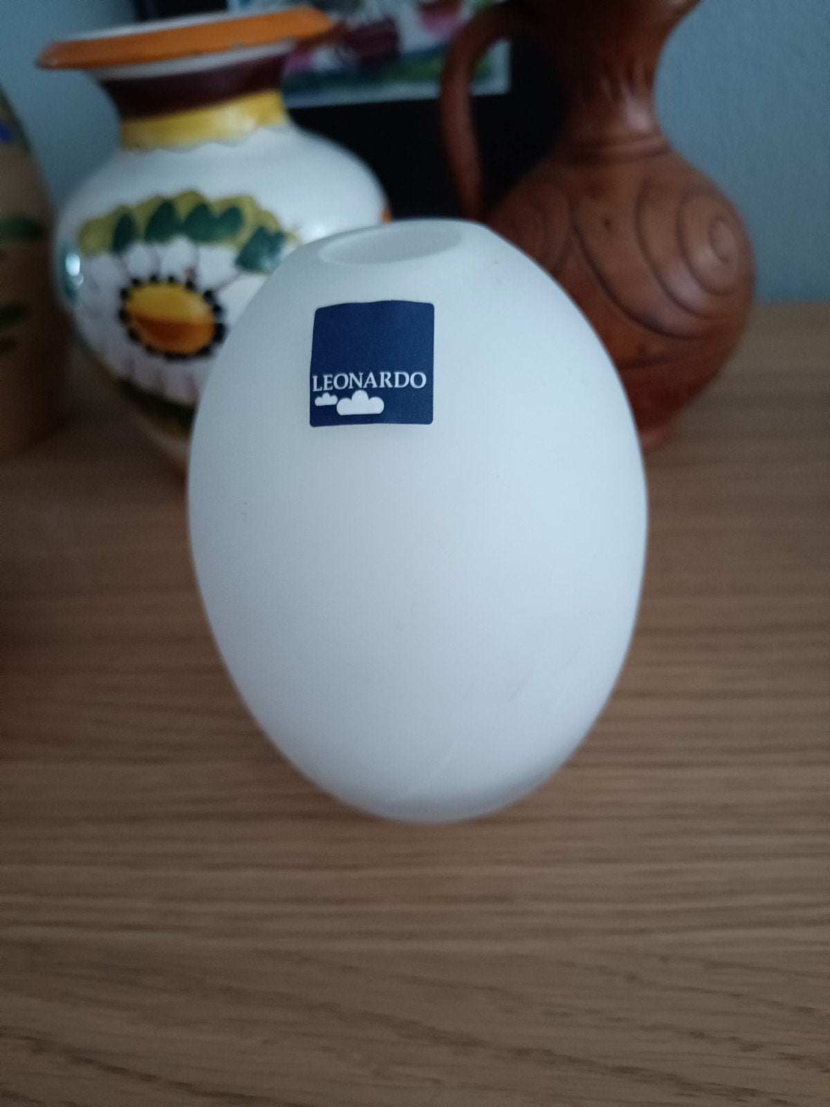 Leonardo Witte Glazen Bol Vaas, Antiek en Kunst, Ophalen of Verzenden