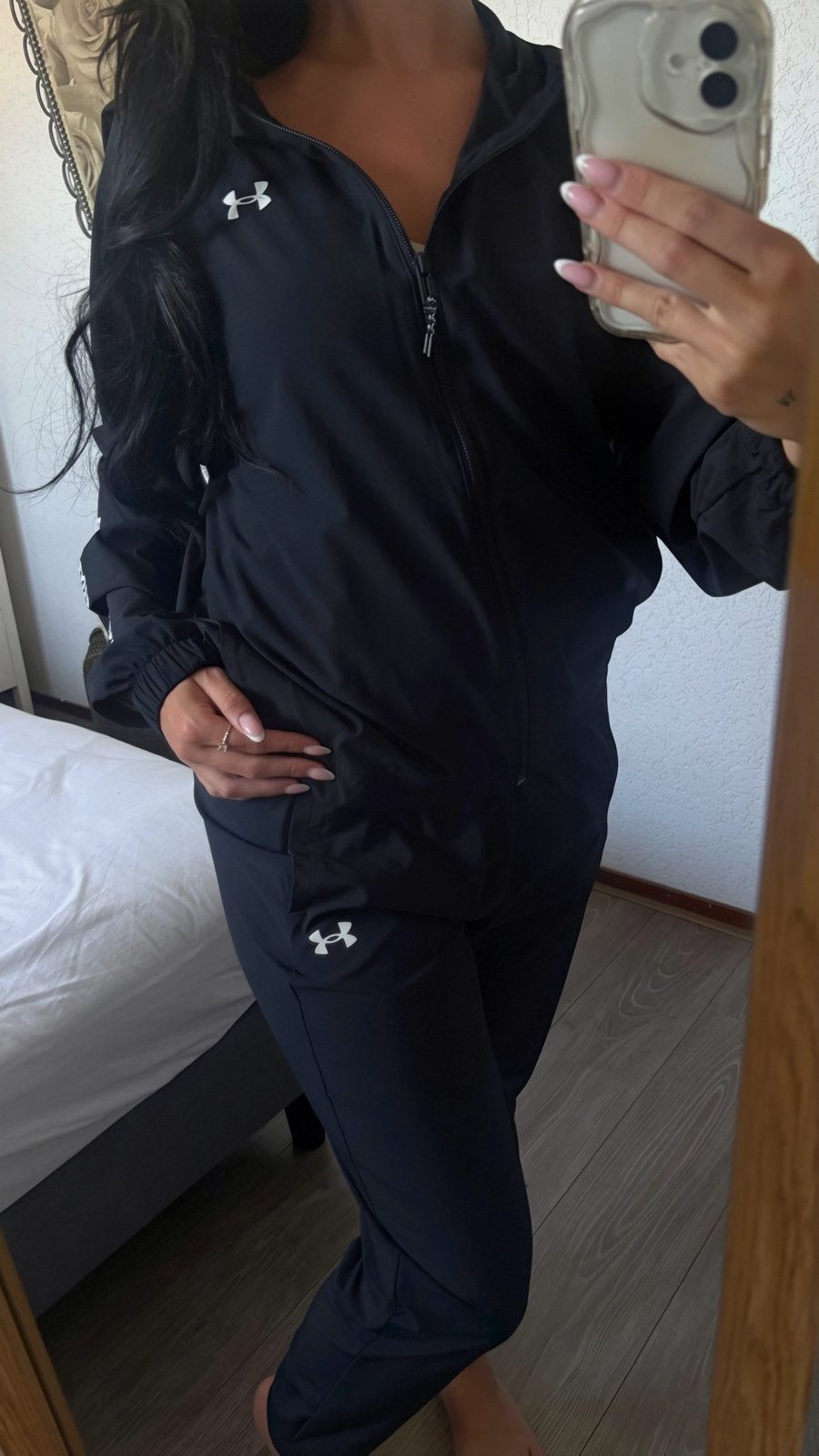 Under Armour trainingspak zwart - Zo goed als nieuw, Kleding | Dames, Sportkleding, Zwart, Ophalen of Verzenden, Maat 36 (S), Fitness of Aerobics