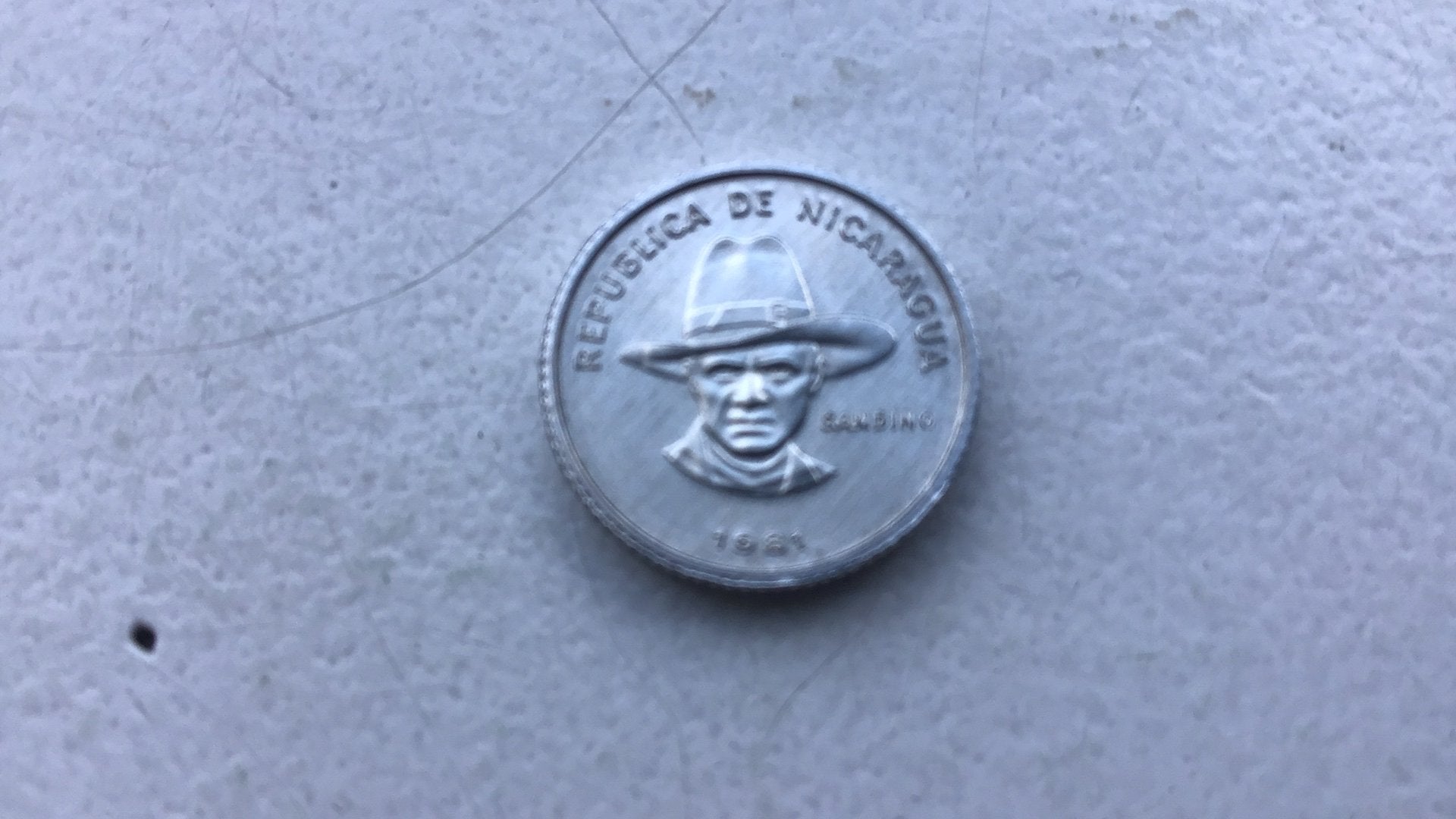 Nicaragua mooie 5 centavos 1981., Ophalen of Verzenden
