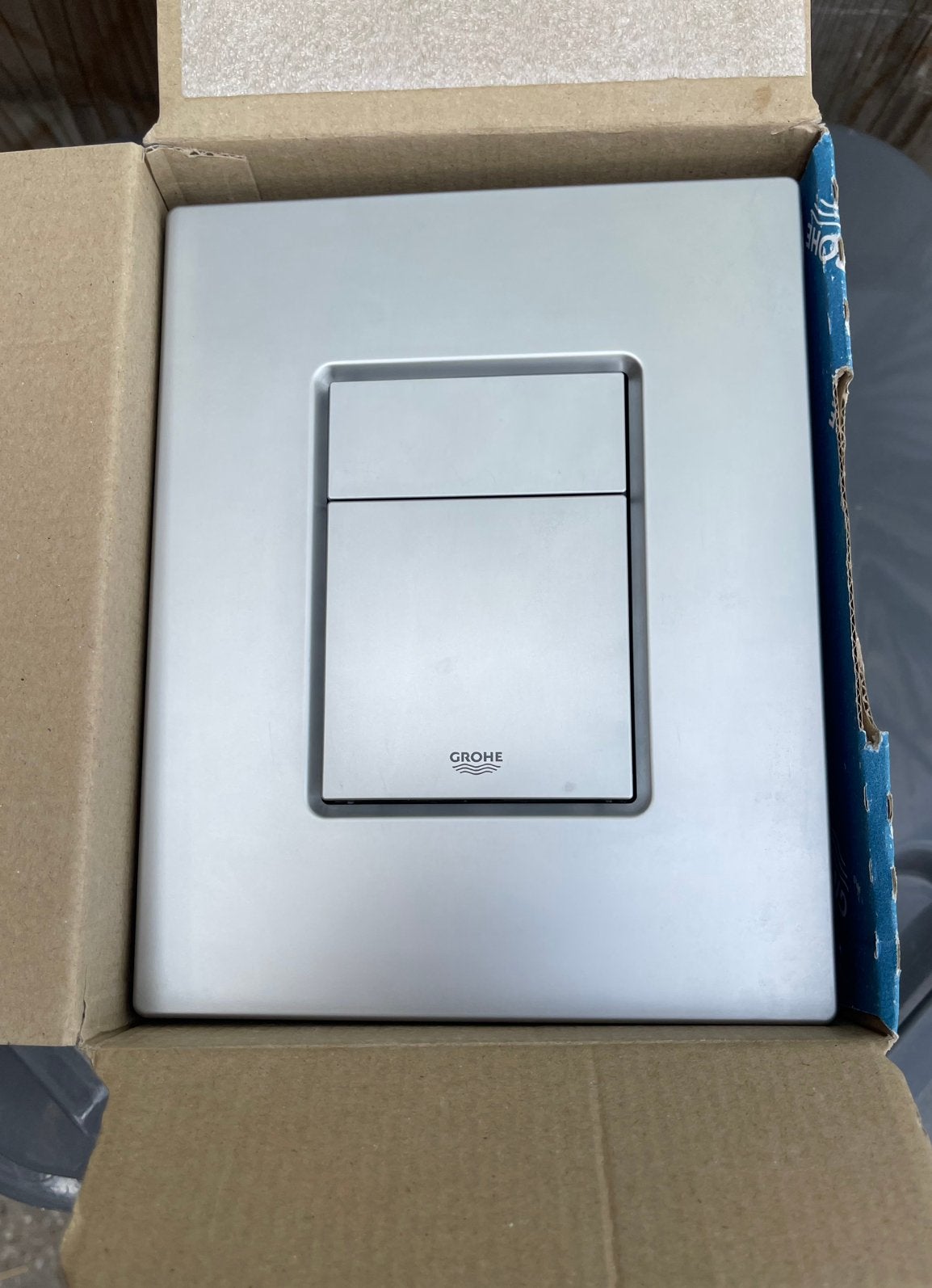 GROHE Bedieningspaneel DualFlush Mat Chroom, Ophalen of Verzenden, Nieuw, Chroom, Toilet