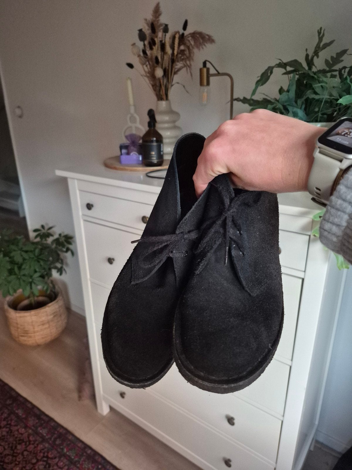 Originele Clarks Desert Boots - Zwart Suède - Maat 41, Kleding | Heren, Zwart, Boots, Clarks, Ophalen of Verzenden