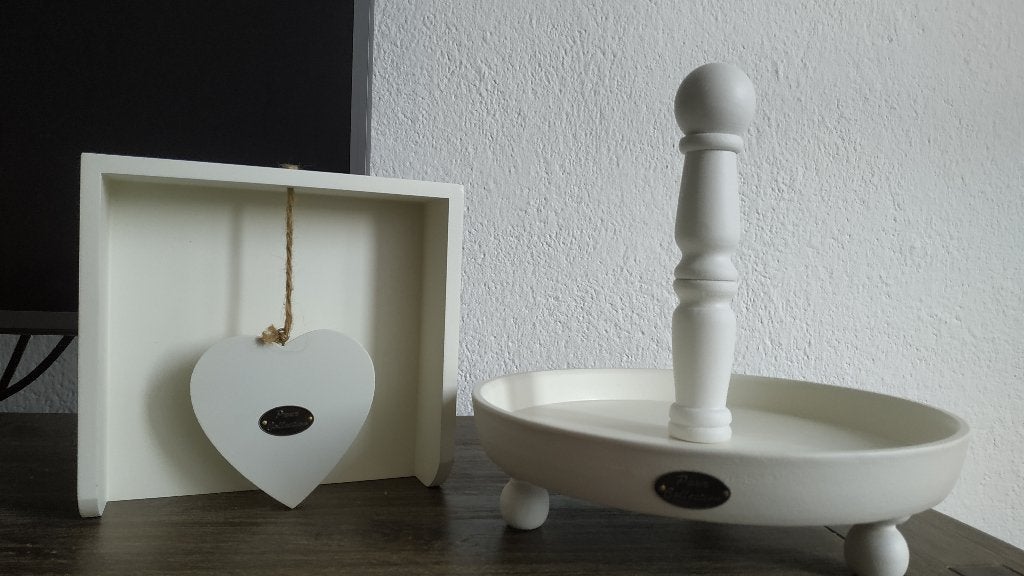 Puur Collection houten plateau en hart decoratie, Ophalen of Verzenden, Nieuw, Rond, Hout