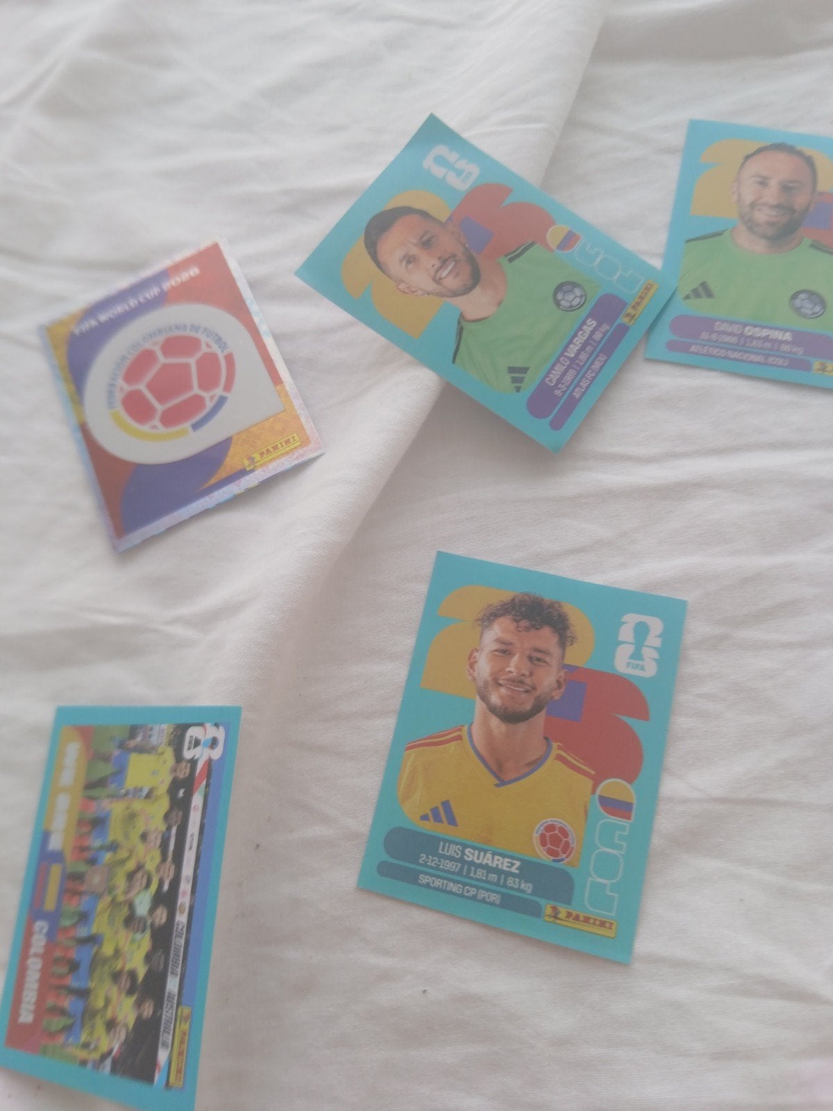 colombia wk stickers, Ophalen, Nieuw, Meerdere stickers