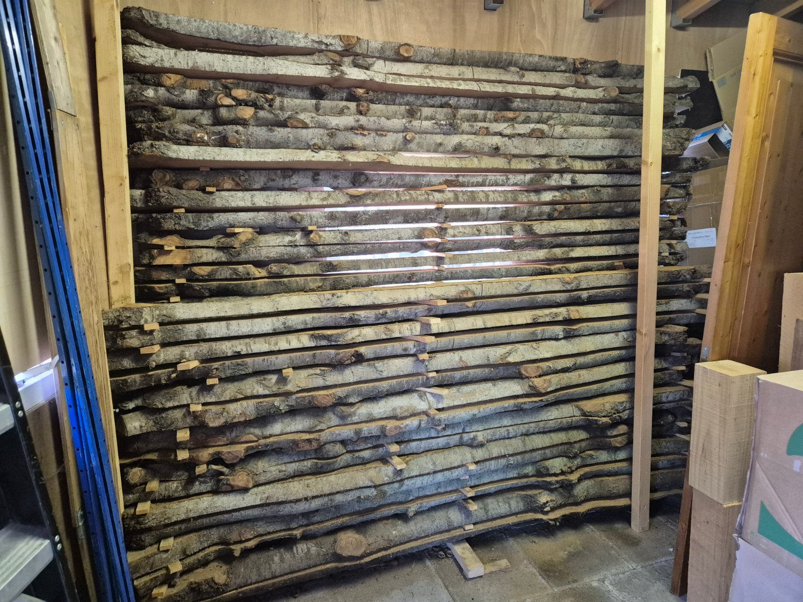 55 stuks nieuw kersenhout, 2.5-3m lang, 60-80mm dik, Doe-het-zelf en Verbouw, Hout en Planken, Ophalen