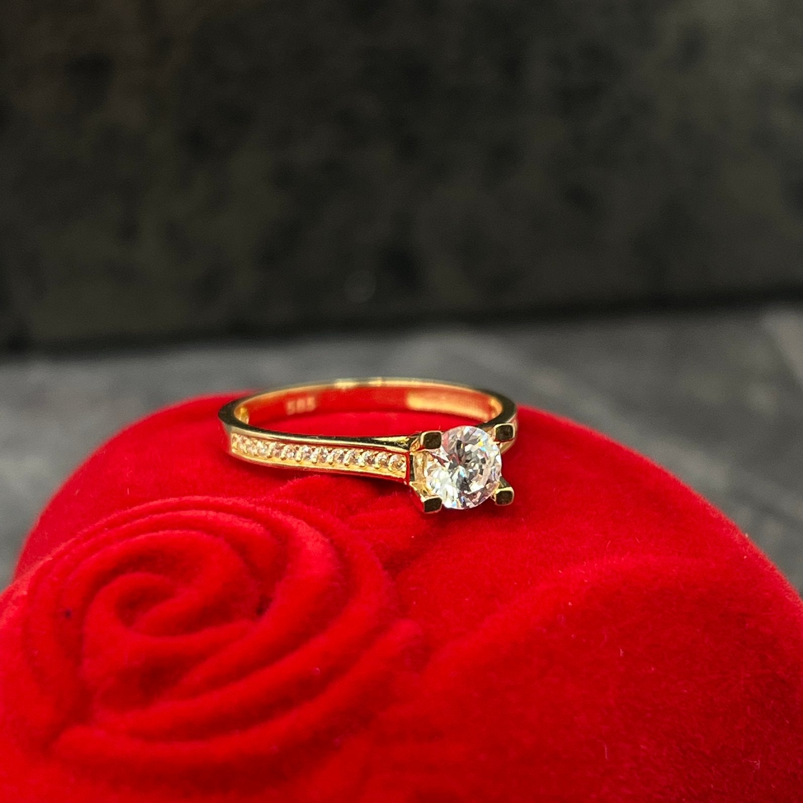 14k gouden dames ring, Nieuw, Ophalen of Verzenden, 17 tot 18, Dame
