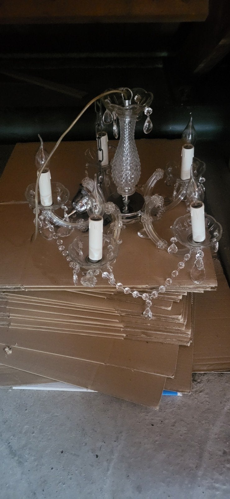 Vintage Kristallen Kroonluchter - Klassieke Elegantie, Ophalen