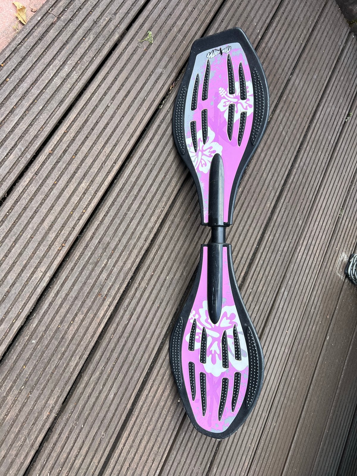 Waveboard roze met bloemenpatroon, Ophalen, Gebruikt, Waveboard