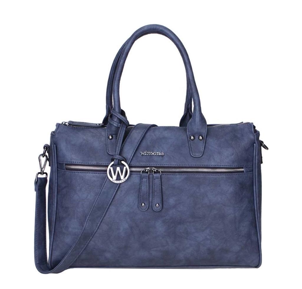 Wimona Laptoptas 15 inch - Blauw, Ophalen, Nieuw, Blauw, Handtas