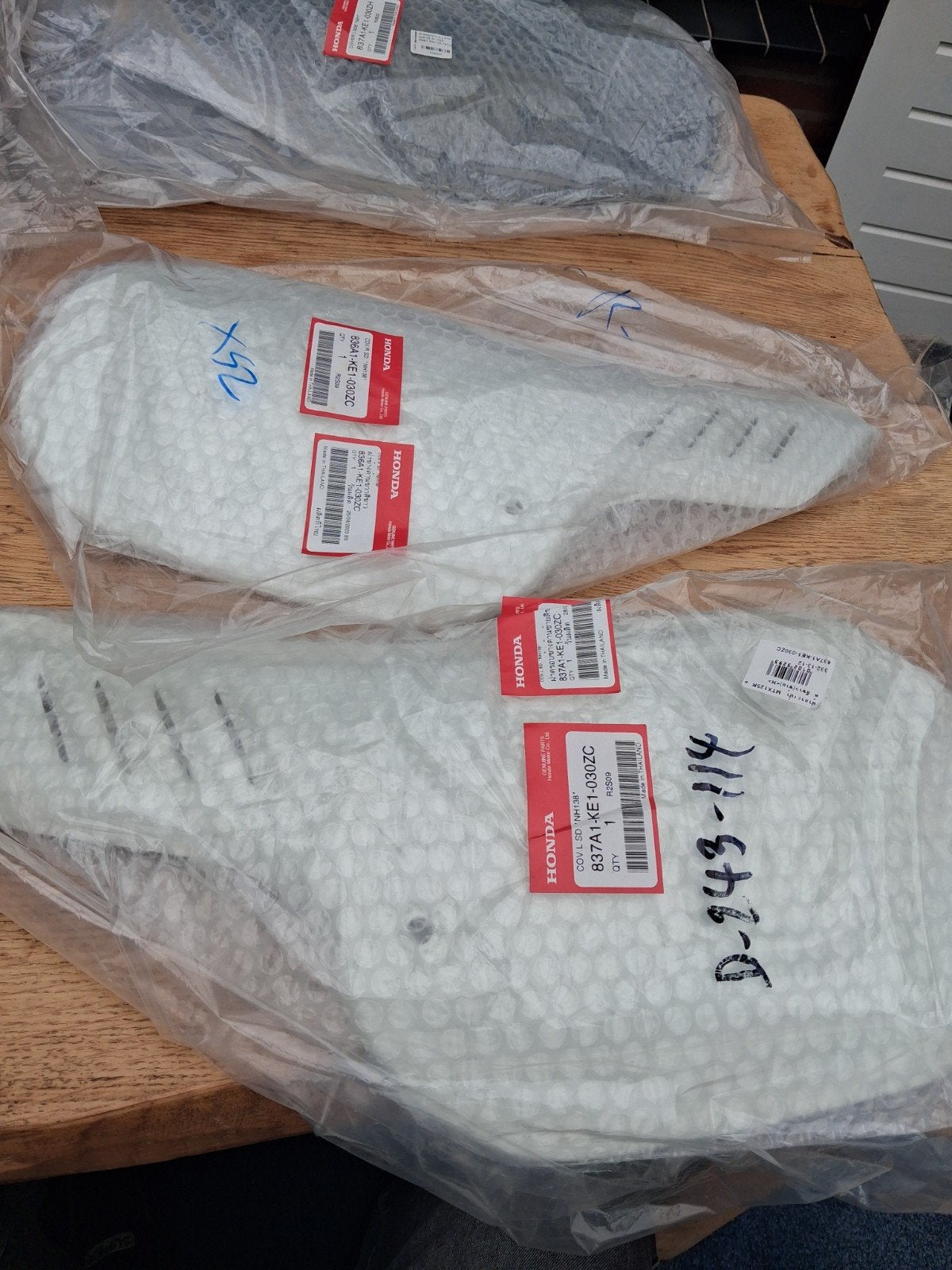 Nieuwe Witte Zijkapset Honda MTX R2 125/200, Ophalen of Verzenden