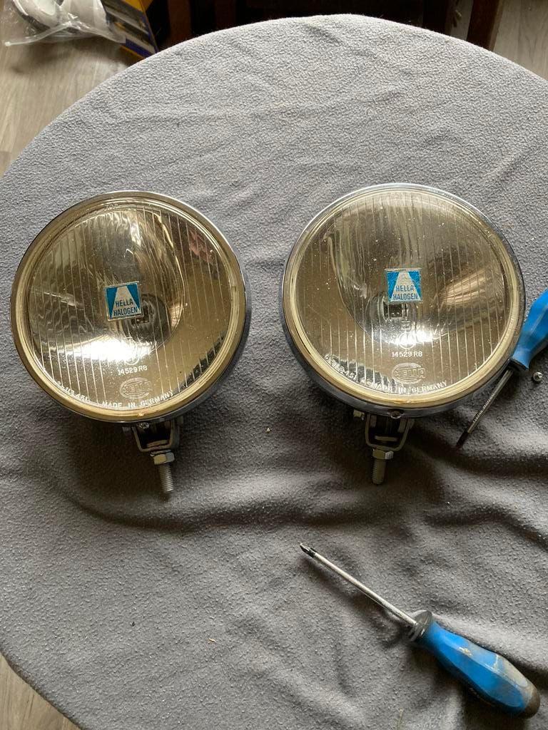 Oldtimer 2 Hella verstralers type 170 en 18 cm, Ophalen of Verzenden, Gebruikt