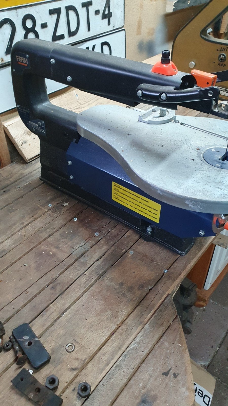 Nog mooie en goed werkende elektrische figuurzaag nu 25 euro, Ophalen, Gebruikt, Ferm, 30 tot 70 mm