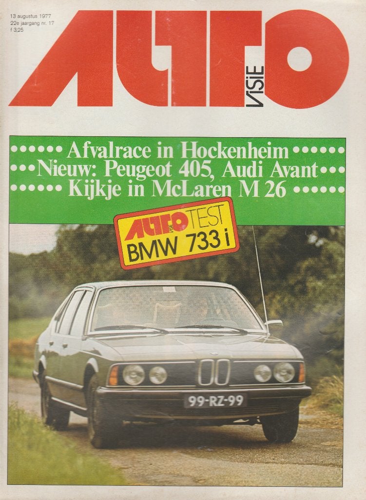 BMW 733i ( E23 7 serie ) test in Autovisie 1977, Gelezen, Ophalen of Verzenden, BMW, Autovisie