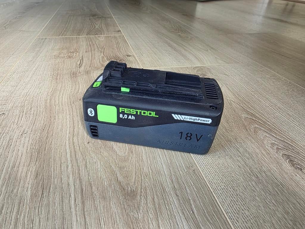 Festool losse accu 8,0 Ah Highpower accu 18V AIRSTREAM, Doe-het-zelf en Verbouw, Elektra en Kabels, Ophalen of Verzenden