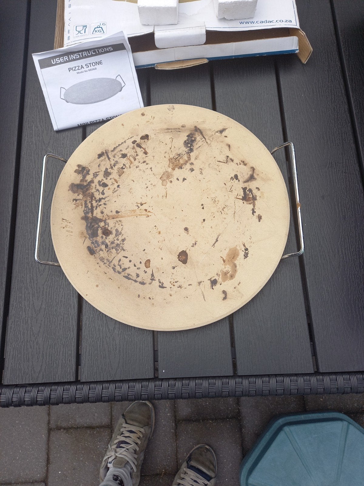Cadac Pizzasteen 330mm - Gebruikt maar functioneel, Ophalen, Gebruikt, Cadac