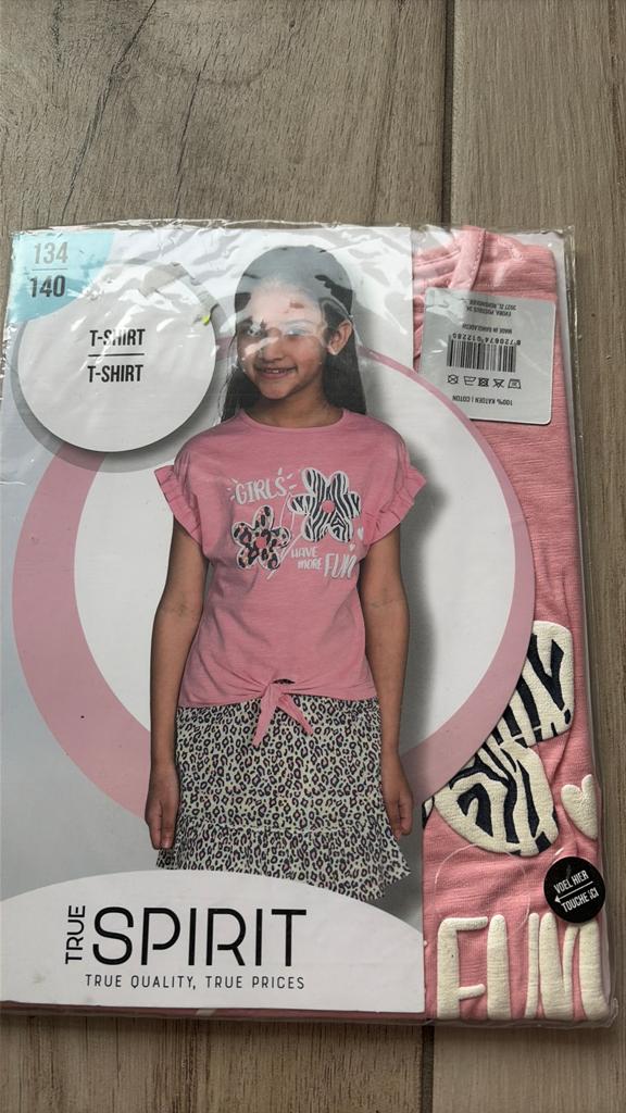 True Spirit T-shirt voor meisjes - Maat 134/140, Ophalen of Verzenden, Nieuw, Meisje, Shirt of Longsleeve
