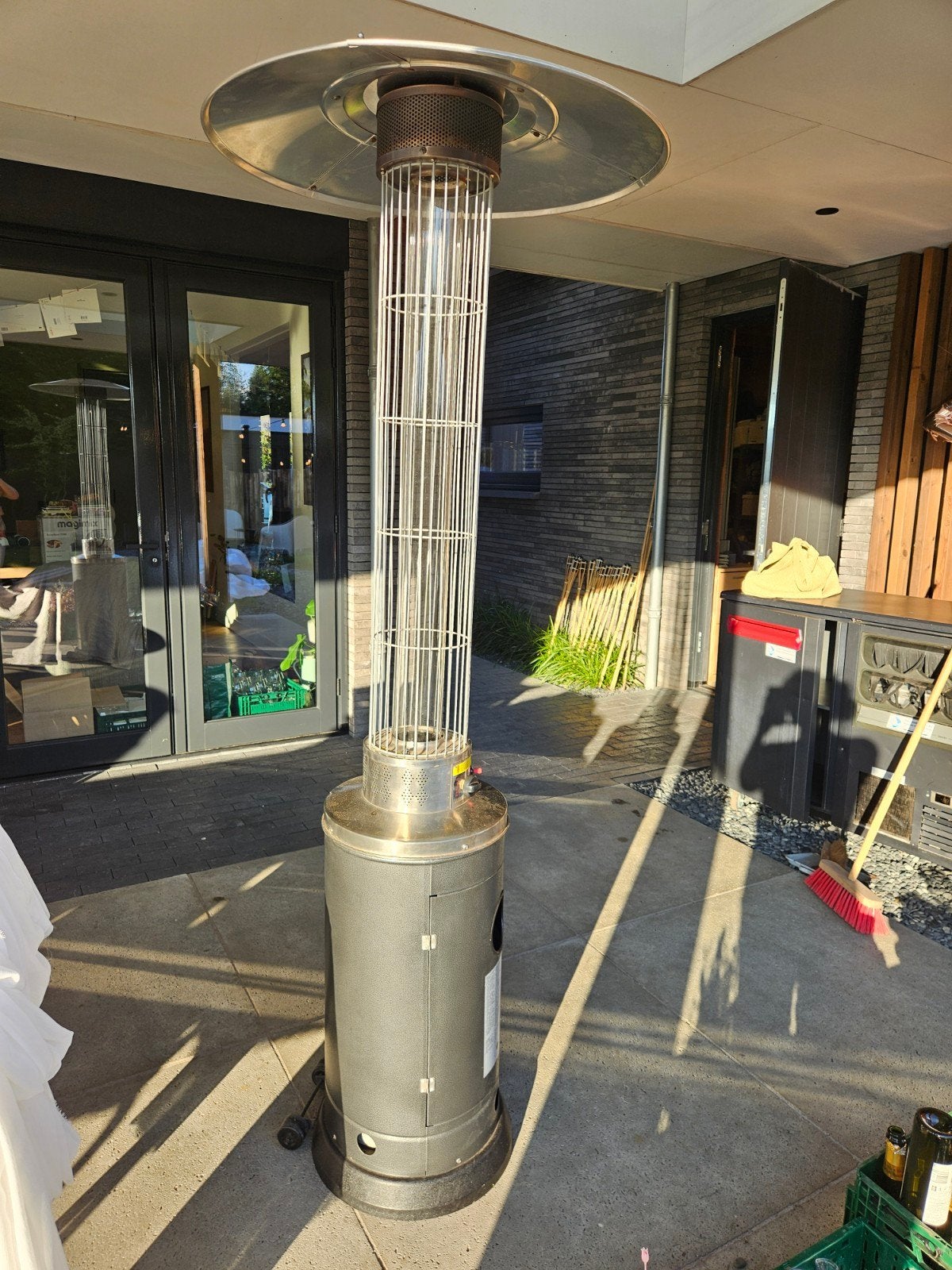 Eurom Flameheater Hester Terrasstraler op Gas, Ophalen, Gebruikt, Gas, Vloer