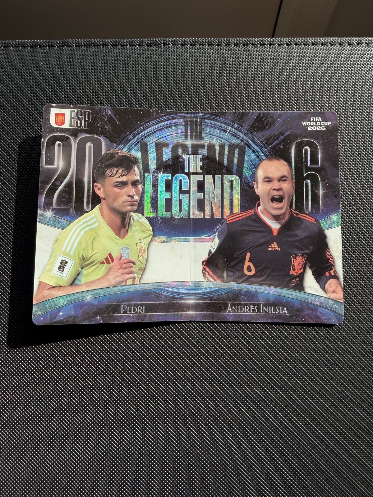 FIFA World Cup 2026 Panini kaart Pedri & Iniesta, Verzenden, Zo goed als nieuw, Buitenlandse clubs, Spelerskaart