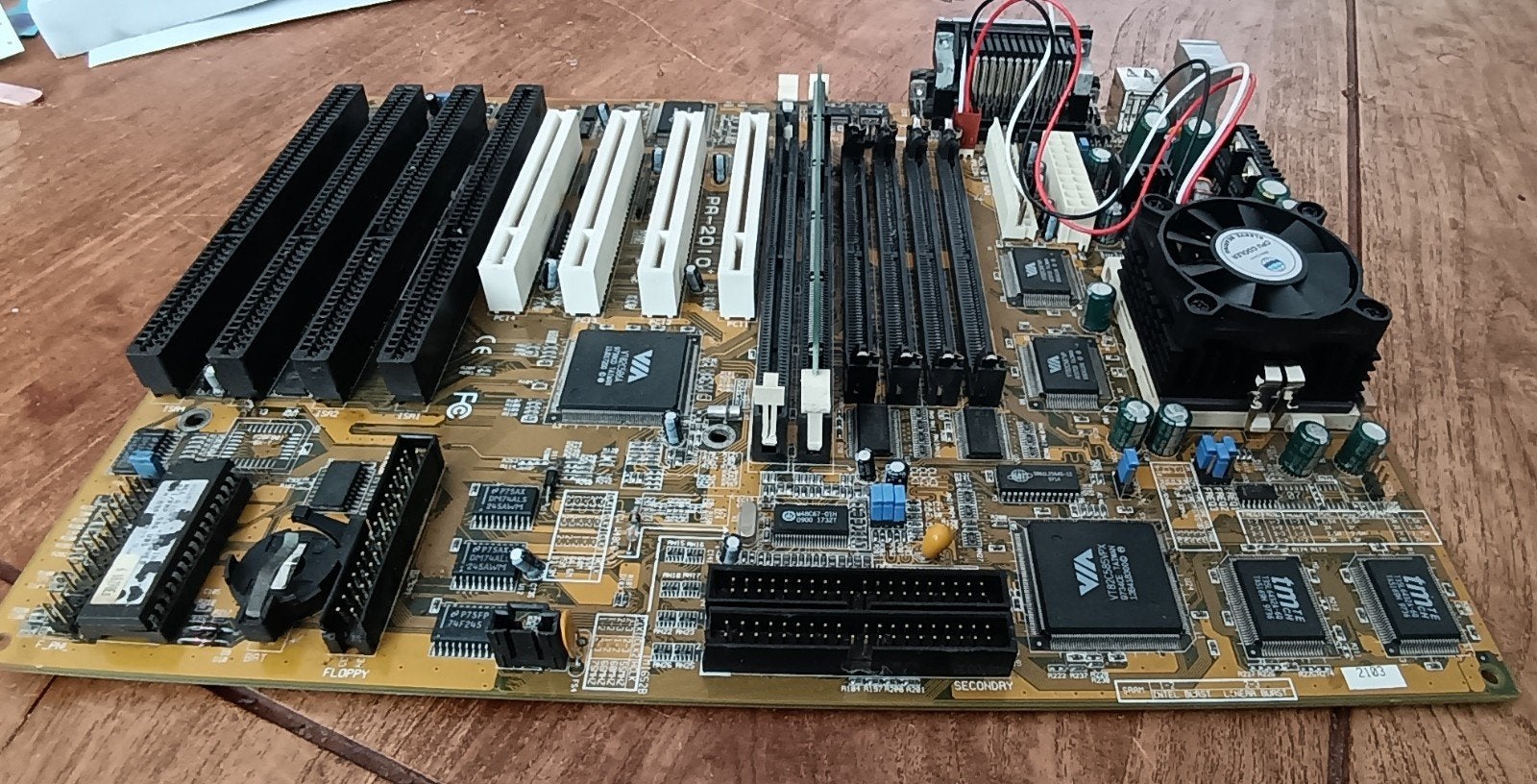 FIC PA-2010 + socket 7 moederbord met cpu en geheugen en i/O, Computers en Software, Ophalen of Verzenden