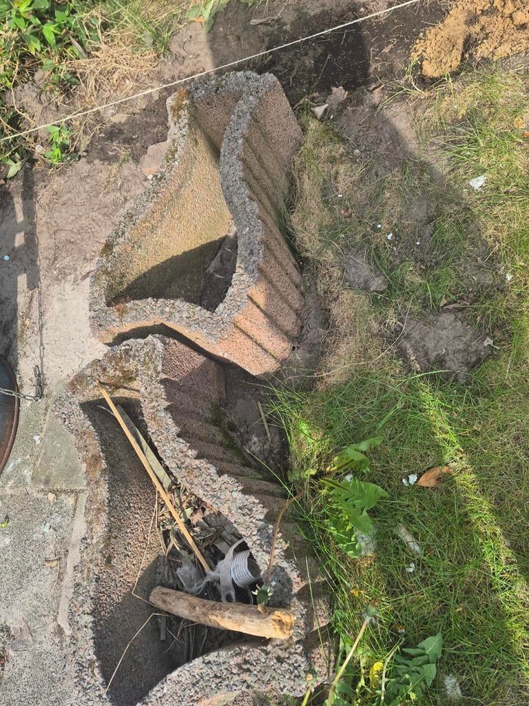 Betonnen bloembakken voor tuin of balkon, Tuin en Terras, Ophalen, Gebruikt, Balkon, Beton